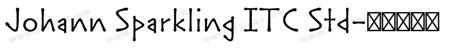 Johann Sparkling ITC Std字体转换